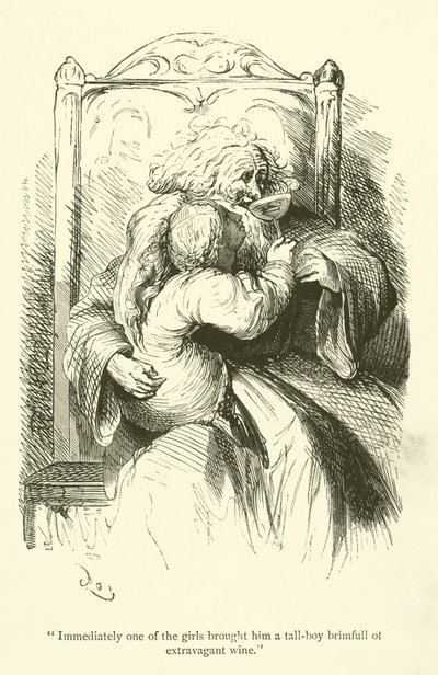 Illustration for the Works of Rabelais by Gustave after Dore